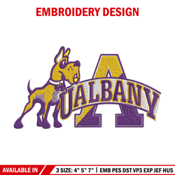 albany great danes logo embroidery design, ncaa embroidery, sport embroidery, logo sport embroidery, embroidery design