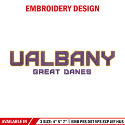 albany great danes logo embroidery design, ncaa embroidery, sport embroidery, logo sport embroidery,embroidery design