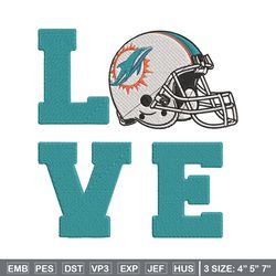 miami dolphins love embroidery design, miami dolphins embroidery, nfl embroidery, sport embroidery, embroidery design.