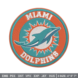 miami dolphins token embroidery design, miami dolphins embroidery, nfl embroidery, sport embroidery, embroidery design.