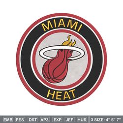 miami heat basketball embroidery design, nba embroidery, sport embroidery, embroidery design, logo sport embroidery