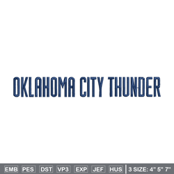 oklahoma city thunder logo embroidery design, nba embroidery, sport embroidery, embroidery design,logo sport embroidery
