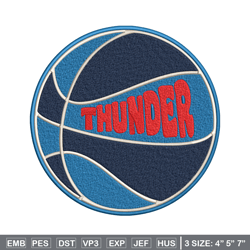 oklahoma thunder logo embroidery design,nba embroidery, sport embroidery, embroidery design, logo sport embroidery.