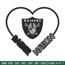 las vegas raiders nation embroidery design, las vegas raiders embroidery, nfl embroidery, logo sport embroidery.