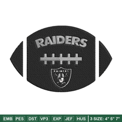 las vegas raiders rugby ball embroidery design, raiders embroidery, nfl embroidery, sport embroidery, embroidery design.