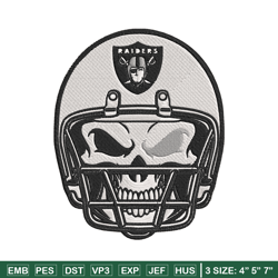 las vegas raiders skull helmet embroidery design, las vegas raiders embroidery, nfl embroidery, logo sport embroidery.