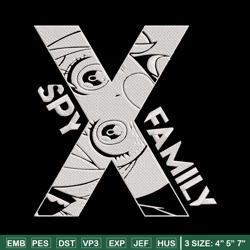 logo spy x family embroidery design, spy x family embroidery, embroidery file, anime embroidery, digital download