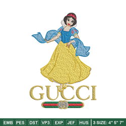 snow white gucci embroidery design, snow white cartoon embroidery, cartoon design, embroidery file, instant download.