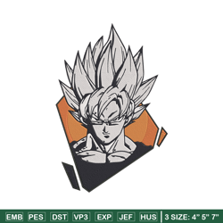 son goku embroidery design, dragonball embroidery, embroidery file, anime embroidery,anime shirt, digital download