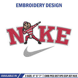ohio state buckeyes embroidery design, ncaa embroidery, nike design, embroidery file,embroidery shirt, digital download.