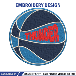 oklahoma thunder logo embroidery design,nba embroidery, sport embroidery, embroidery design, logo sport embroidery.