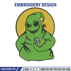 oogie boogie embroidery design, oogie boogie embroidery, halloween design, embroidery file, digital download.