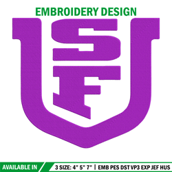 sf state logo embroidery design, ncaa embroidery, sport embroidery,logo sport embroidery,embroidery design.