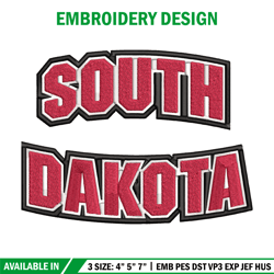 south dakota coyotes logo embroidery design, ncaa embroidery, embroidery design,logo sport embroidery,sport embroidery