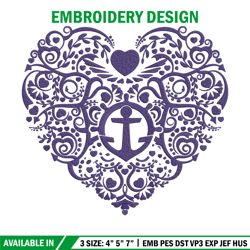 st. thomas heart embroidery design, sport embroidery, logo sport embroidery, embroidery design, ncaa embroidery.