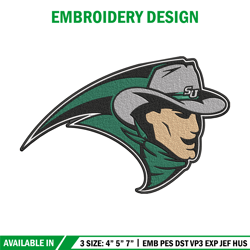 stetson hatters logo embroidery design, sport embroidery, logo sport embroidery, embroidery design, ncaa embroidery