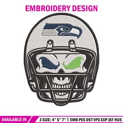 skull helmet seattle seahawks embroidery design, seattle seahawks embroidery, nfl embroidery, logo sport embroidery.