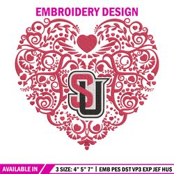 seattle redhawks heart embroidery design, sport embroidery, logo sport embroidery, embroidery design, ncaa embroidery