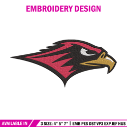 seattle redhawks logo embroidery design, ncaa embroidery, sport embroidery, logo sport embroidery, embroidery design