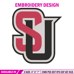 seattle university logo embroidery design, ncaa embroidery, sport embroidery,logo sport embroidery, embroidery design