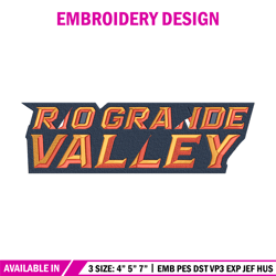 utrgv vaqueros logo embroidery design, ncaa embroidery, embroidery design,logo sport embroidery,sport embroidery