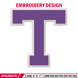 tarleton texans logo embroidery design, ncaa embroidery, sport embroidery, logo sport embroidery, embroidery design.