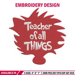 teacher of all things embroidery design, dr seuss embroidery, embroidery file, embroidery design, digital download