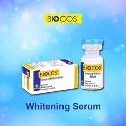 biocos emergency whitening serum 5ml arbutin milk extract vitamin e & b5