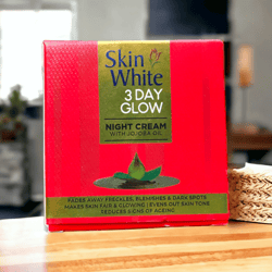 skin white 3 day glow night cream with jojoba oil