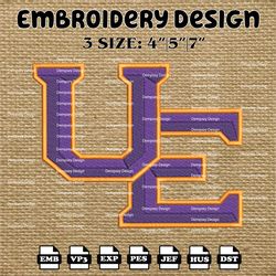 ncaa evansville purple aces logo embroidery designs, ncaa machine embroidery designs, embroidery files