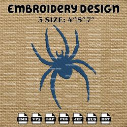 ncaa richmond spiders logo embroidery designs, ncaa machine embroidery designs, embroidery files