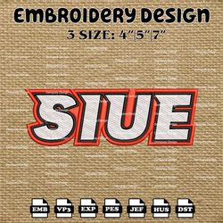 ncaa siu edwardsville cougars logo embroidery designs, ncaa machine embroidery designs, embroidery files