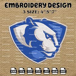 ncaa eastern illinois panthers logo embroidery designs, ncaa machine embroidery designs, embroidery files