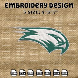 ncaa wagner seahawks logo embroidery designs, ncaa machine embroidery designs, embroidery files