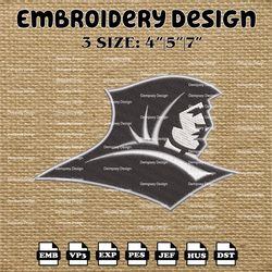 ncaa providence friars logo embroidery designs, ncaa machine embroidery designs, embroidery files