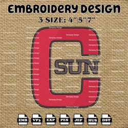 ncaa cal state northridge matadors logo embroidery designs, ncaa machine embroidery designs, embroidery files