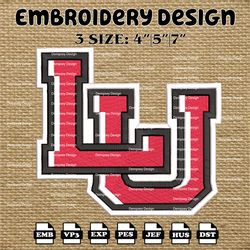 ncaa lamar cardinals logo embroidery designs, ncaa machine embroidery designs, embroidery files