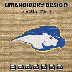 ncaa hofstra pride logo embroidery designs, ncaa machine embroidery designs, embroidery files