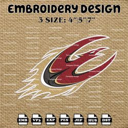 ncaa elon phoenix logo embroidery designs, ncaa machine embroidery designs, embroidery files