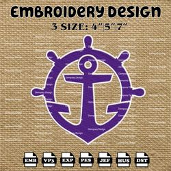 ncaa portland pilots logo embroidery designs, ncaa machine embroidery designs, embroidery files