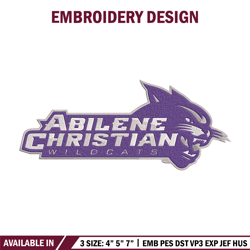 abilene christian logo embroidery design, sport embroidery, logo sport embroidery,embroidery design, ncaa embroidery.