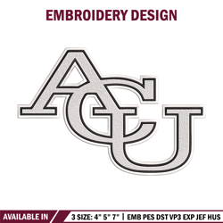 abilene christian logo embroidery design,ncaa embroidery, embroidery design, logo sport embroidery, sport embroidery.