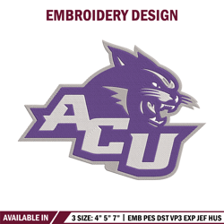 abilene christian logo embroidery design,ncaa embroidery,sport embroidery,logo sport embroidery,embroidery design