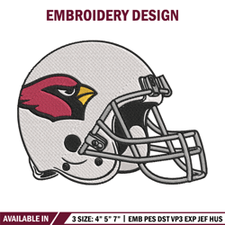 arizona cardinals helmet embroidery design, arizona cardinals embroidery, nfl embroidery, logo sport embroidery.