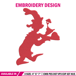 dr seuss logo embroidery design, dr seuss embroidery, embroidery file, embroidery design, digital download. (2)