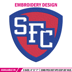st. francis college logo embroidery design,ncaa embroidery,embroidery design,logo sport embroidery, sport embroidery.