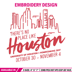 University of Houston design embroidery design, NCAA embroidery,Sport embroidery,logo sport embroidery,Embroidery design