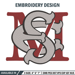 maryland eastern logo embroidery design, ncaa embroidery, sport embroidery, logo sport embroidery,embroidery design