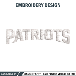 new england patriots logo embroidery design, new england patriots embroidery, nfl embroidery, logo sport embroidery.