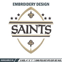 new orleans saints embroidery design, new orleans saints embroidery, nfl embroidery, logo sport embroidery. (2)